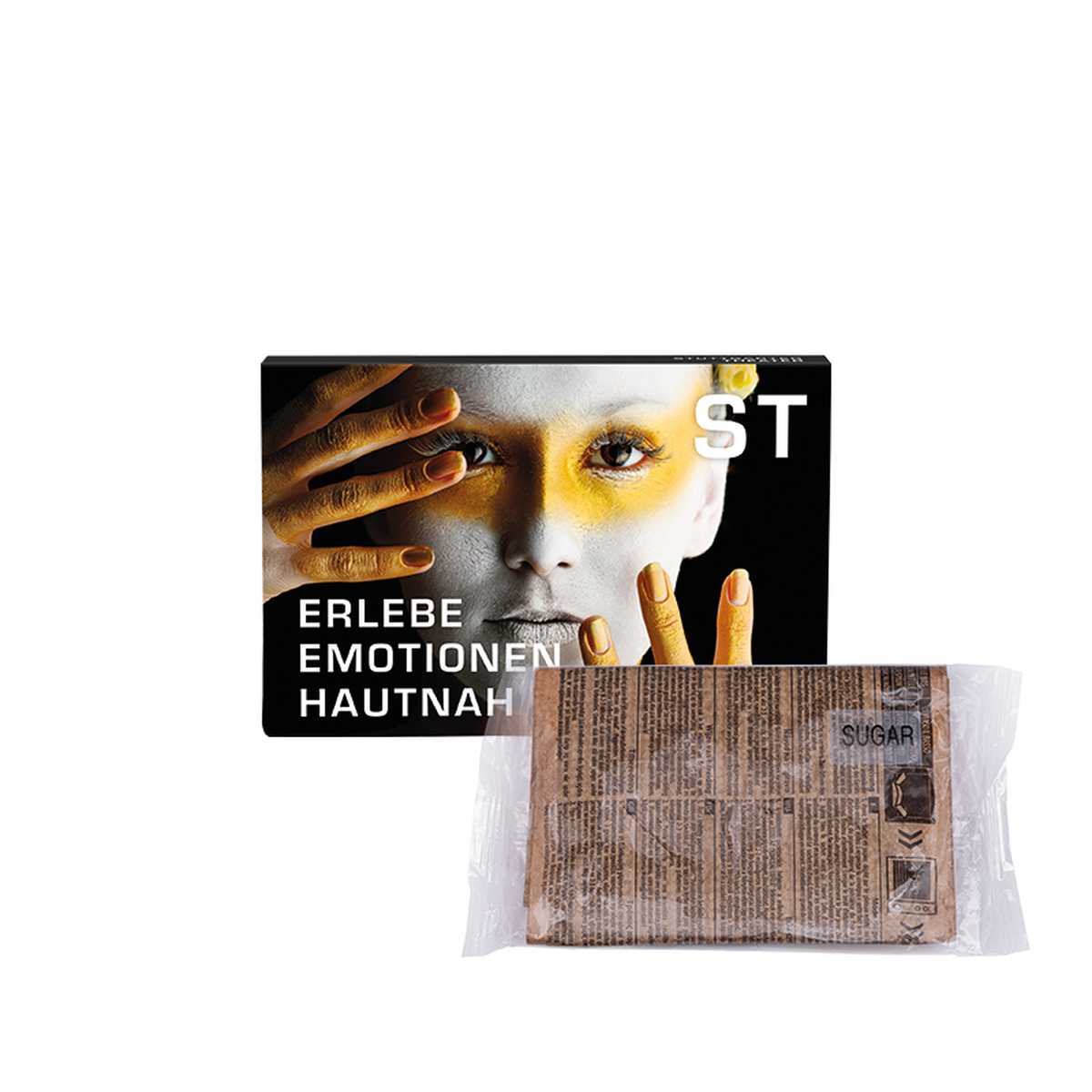 auf dem Artikel (Höhe ca. 2,5 cm, ⌀ ca. 7,5 cm)