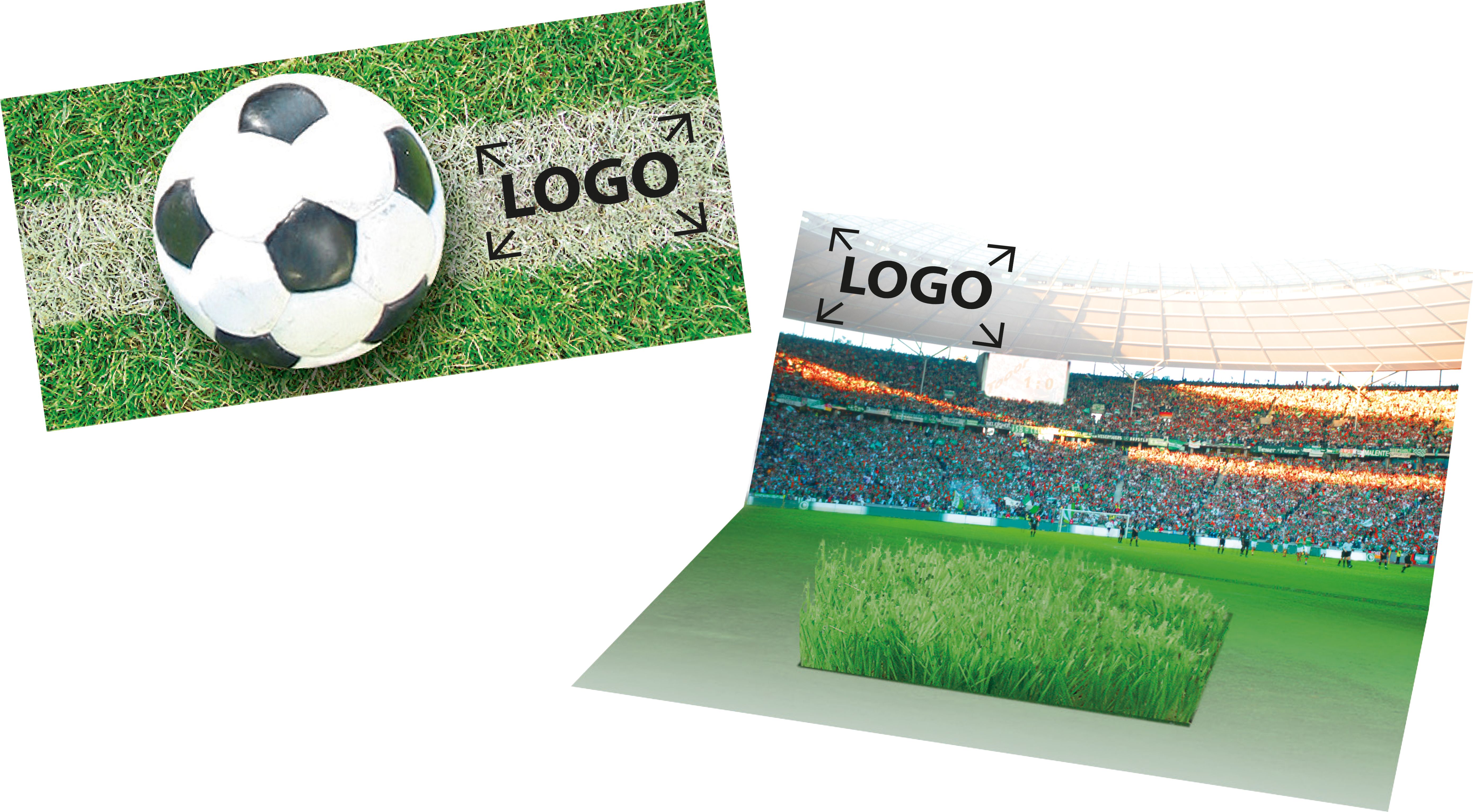 auf die Karte (30,3 x 21,0 cm)