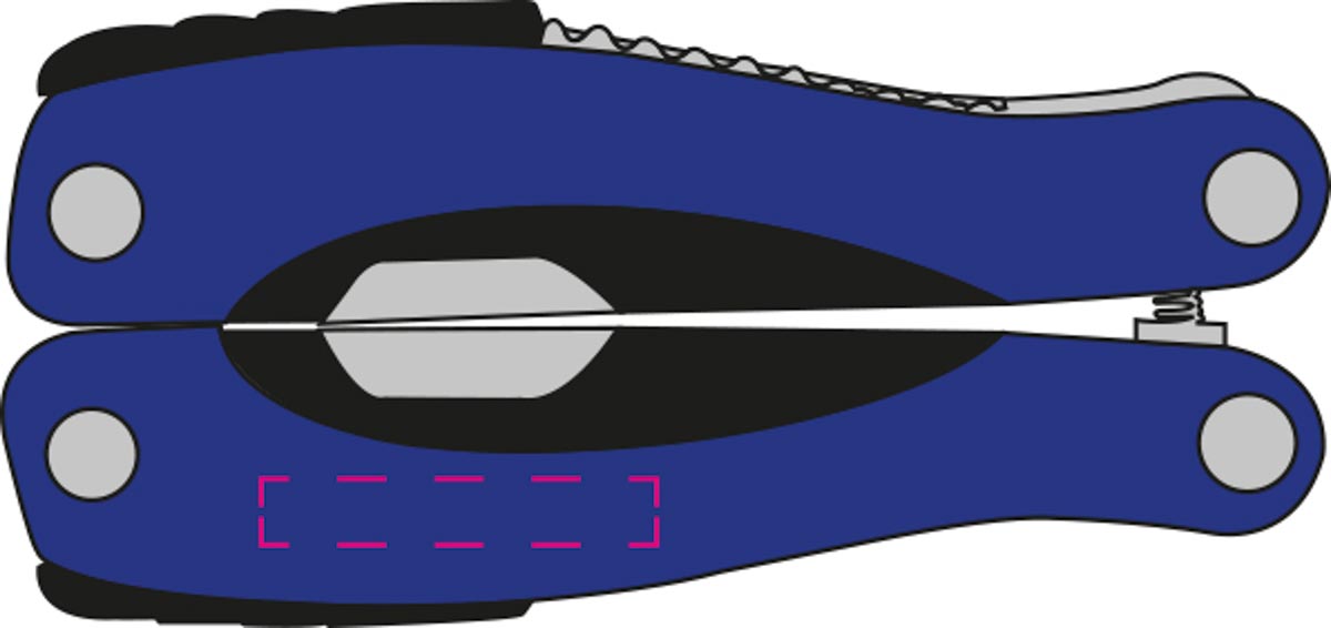 auf unteren Griff (3x0,5 cm)