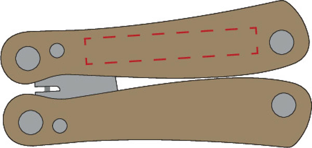 RS obere Hälfte mittig (4x0,6 cm)
