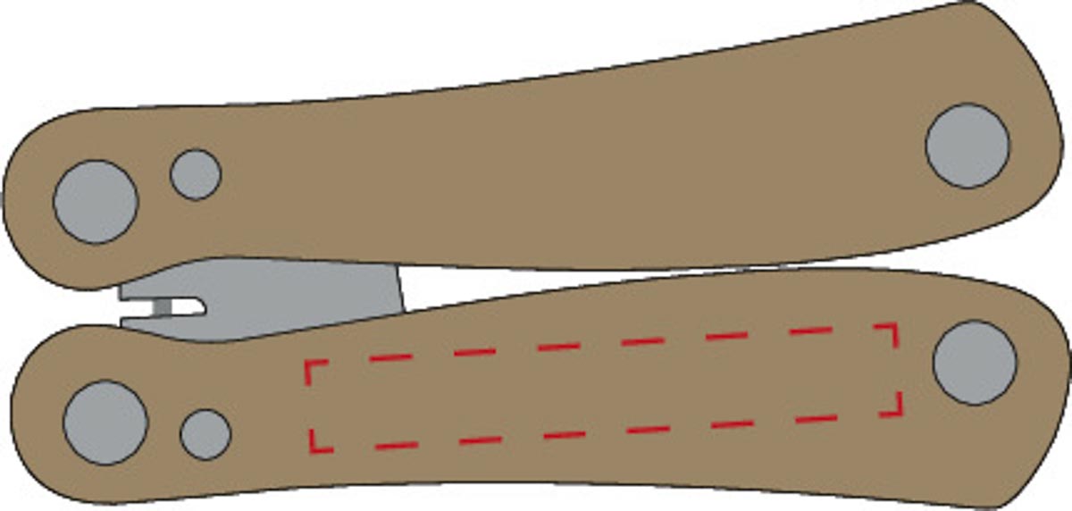 RS untere Hälfte mittig (4x0,6 cm)
