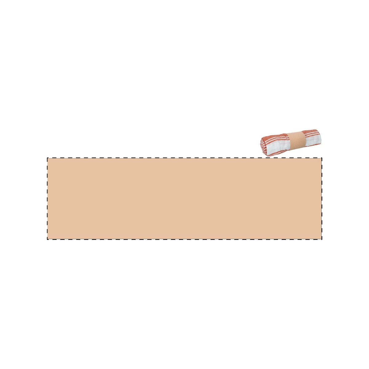 Maßgefertigte Kraft-Papierbanderole (270 x 80 mm)