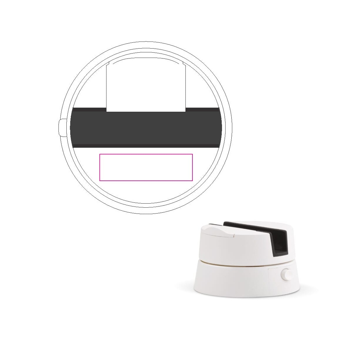 Oberseite (10 x 35 mm)