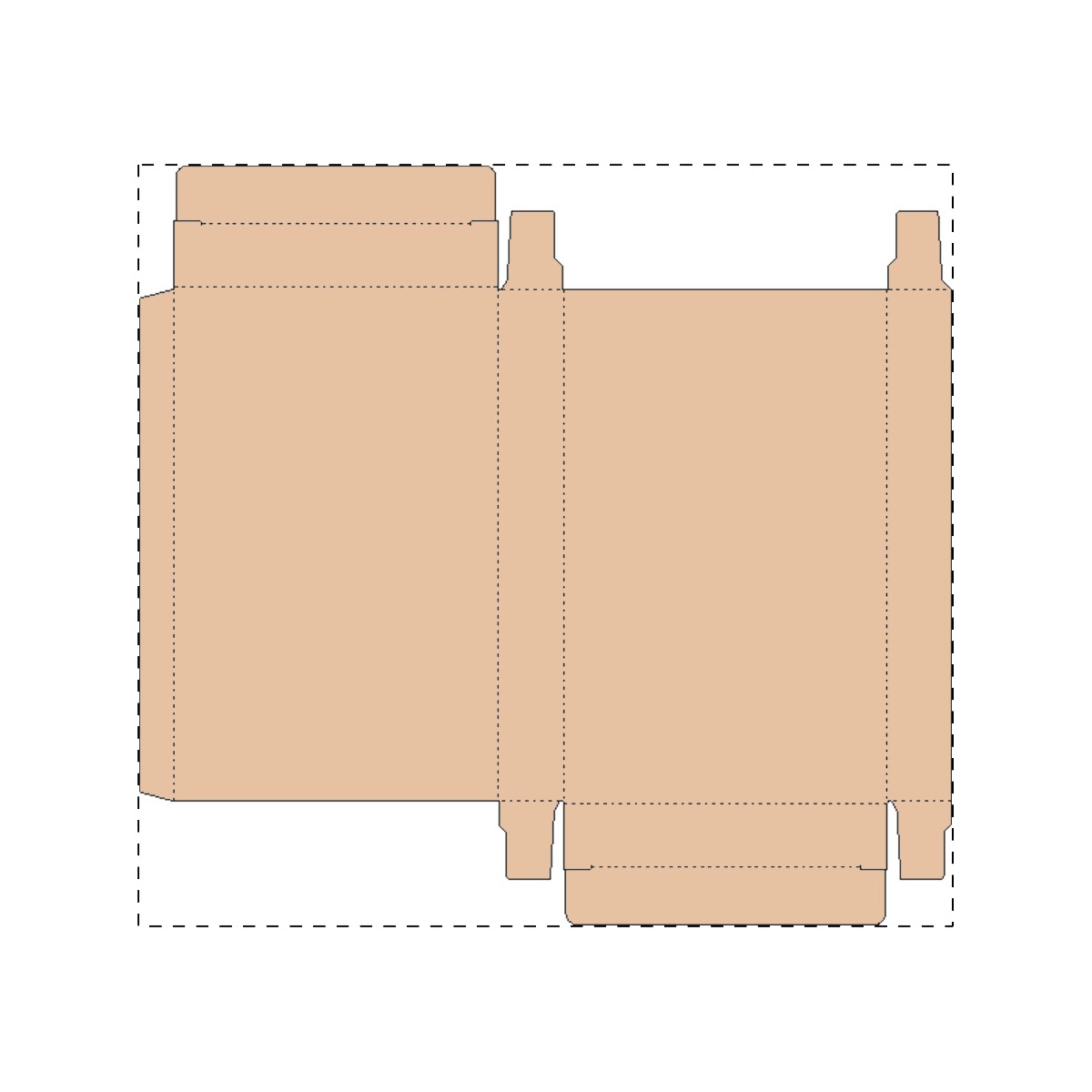 Maßgefertigter Kraft-Karton (209 x 195 mm)