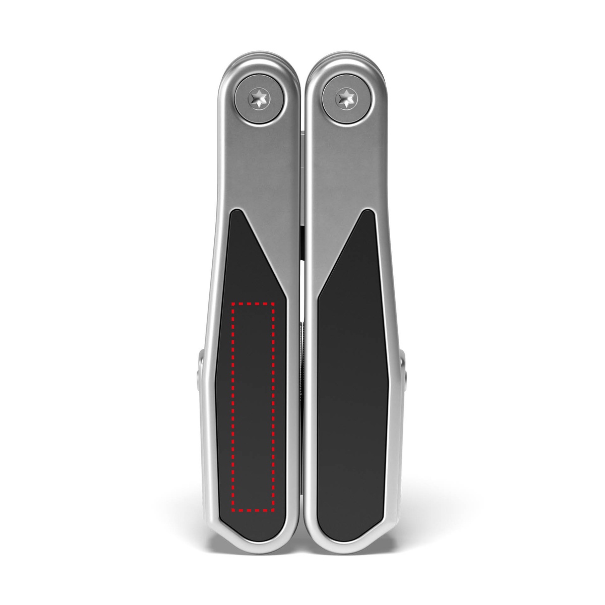 Auf dem Griff Vorderseite links (1 x 4 cm)