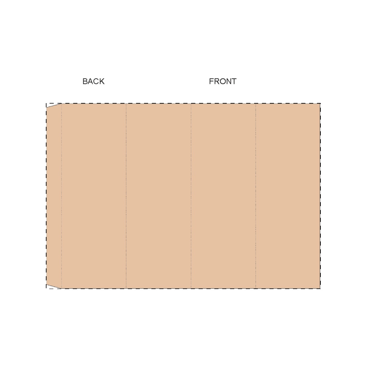 Maßgefertigte Kraft-Papierbanderole (289 x 195 mm)