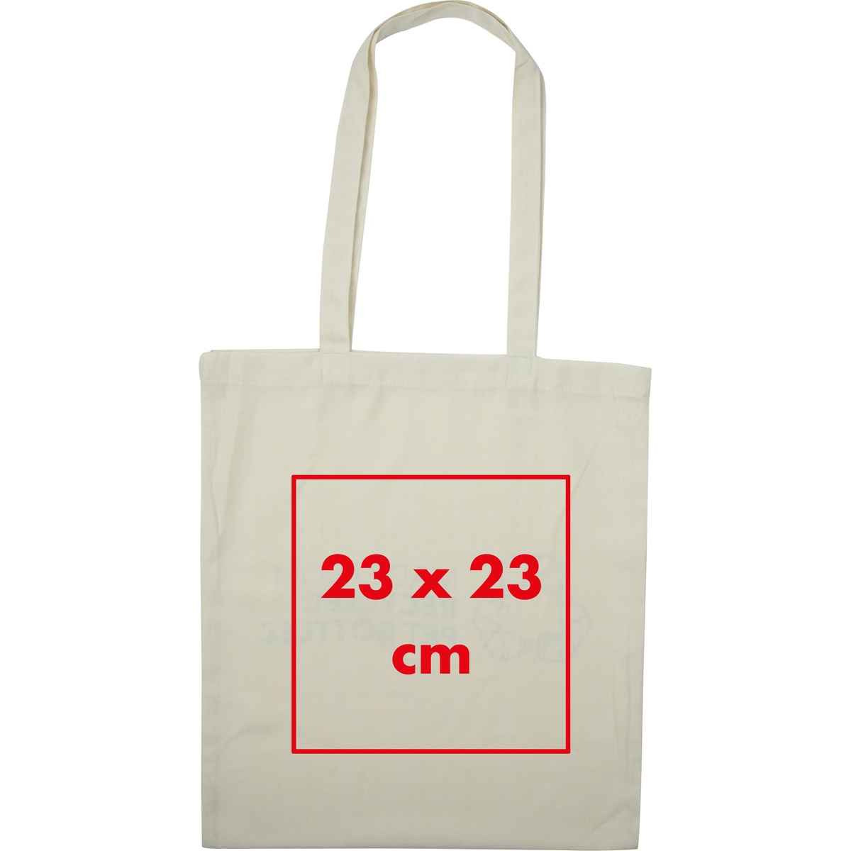 Auf die Tasche/Beutel (23 x 23 cm)