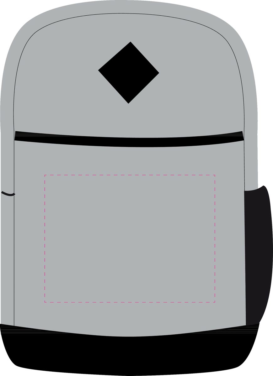 mittig auf Fach (20x15 cm)