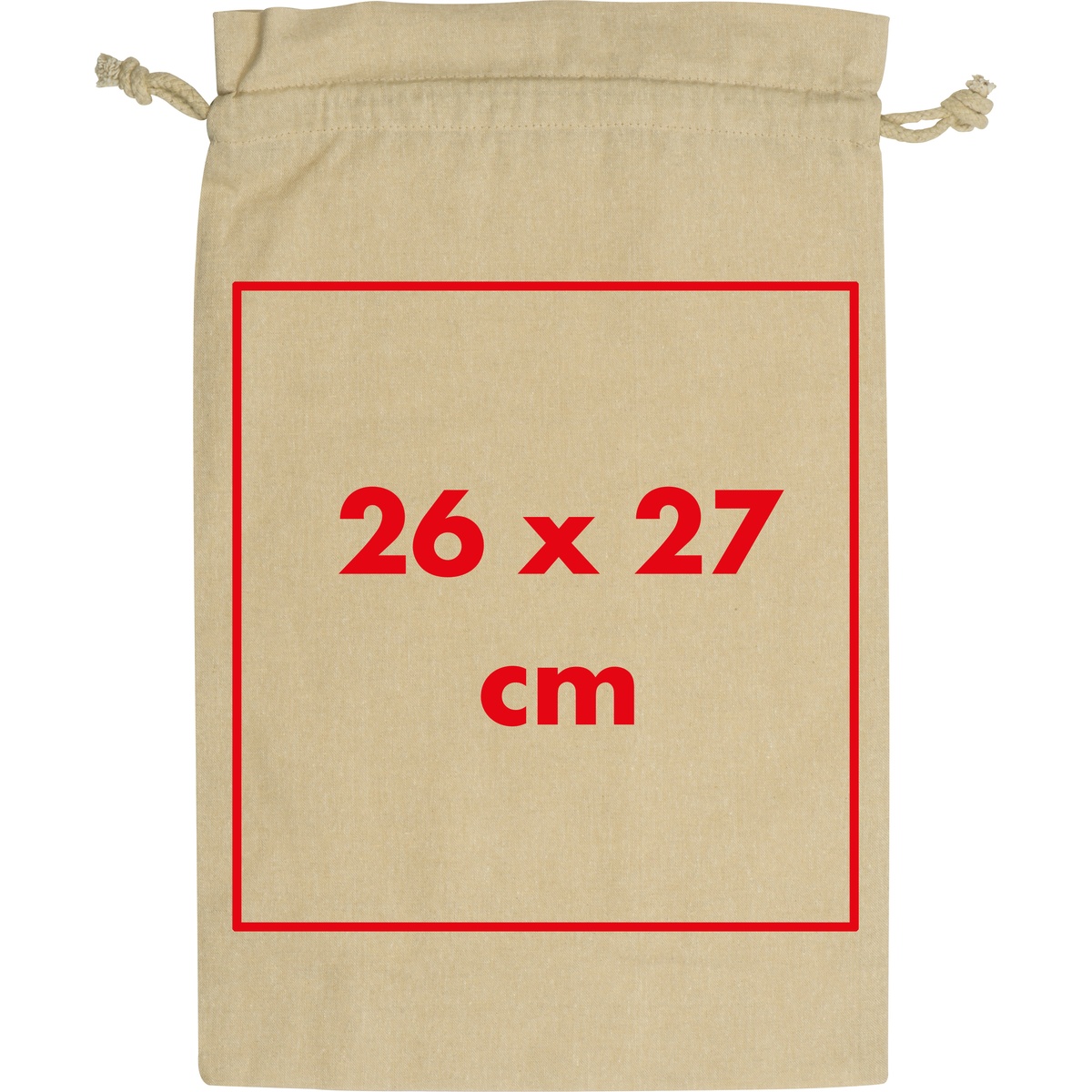 Auf die Tasche/Beutel (26 x 27 cm)