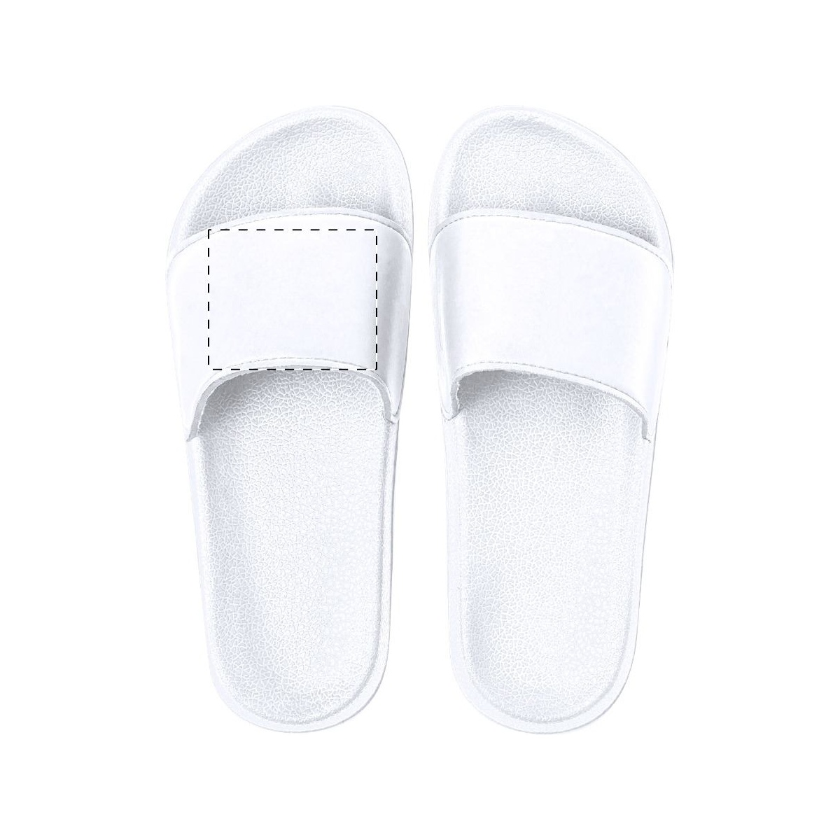 Oberseite - linker Slipper (80 x 50 mm)