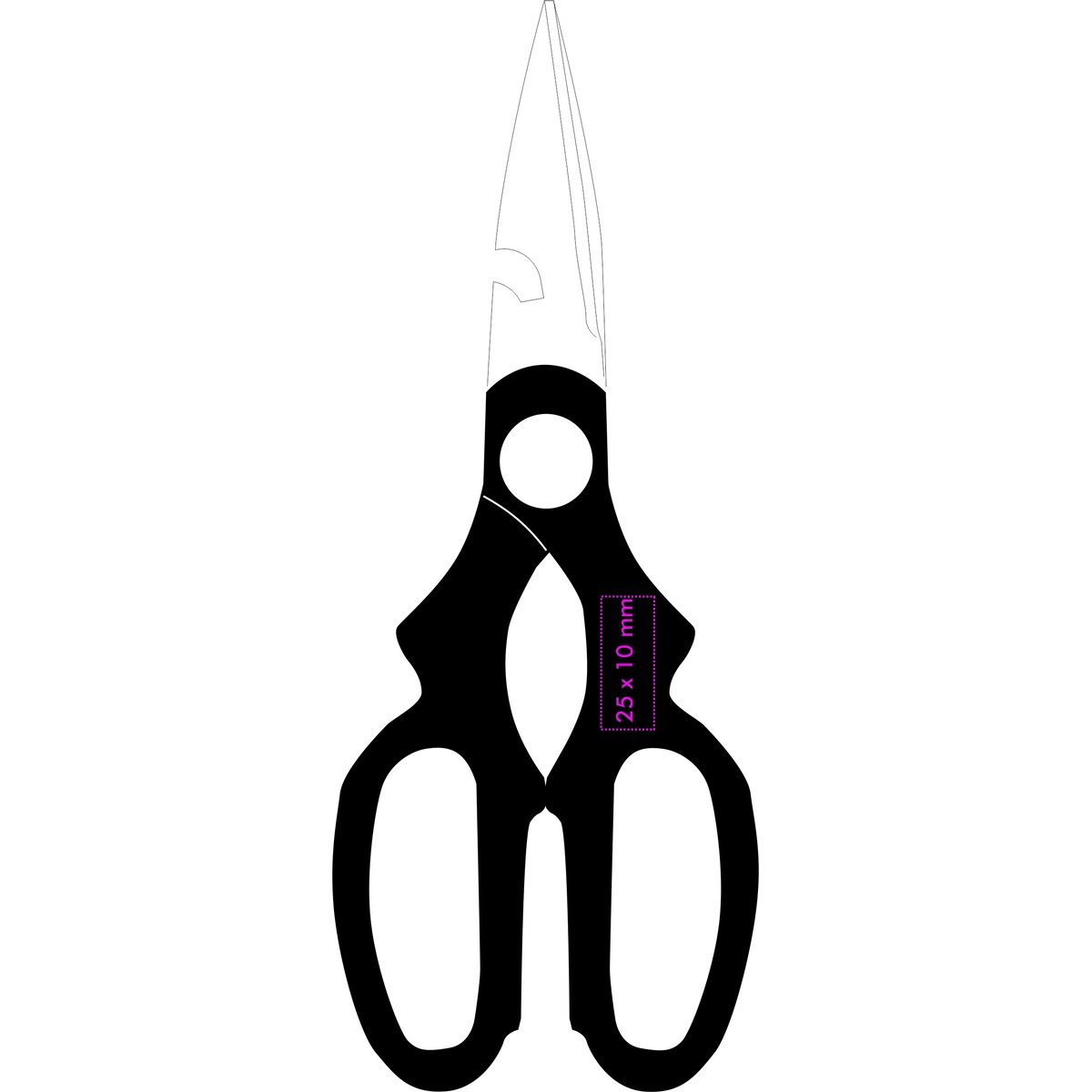 Rückseite links (2,5 x 1 cm)