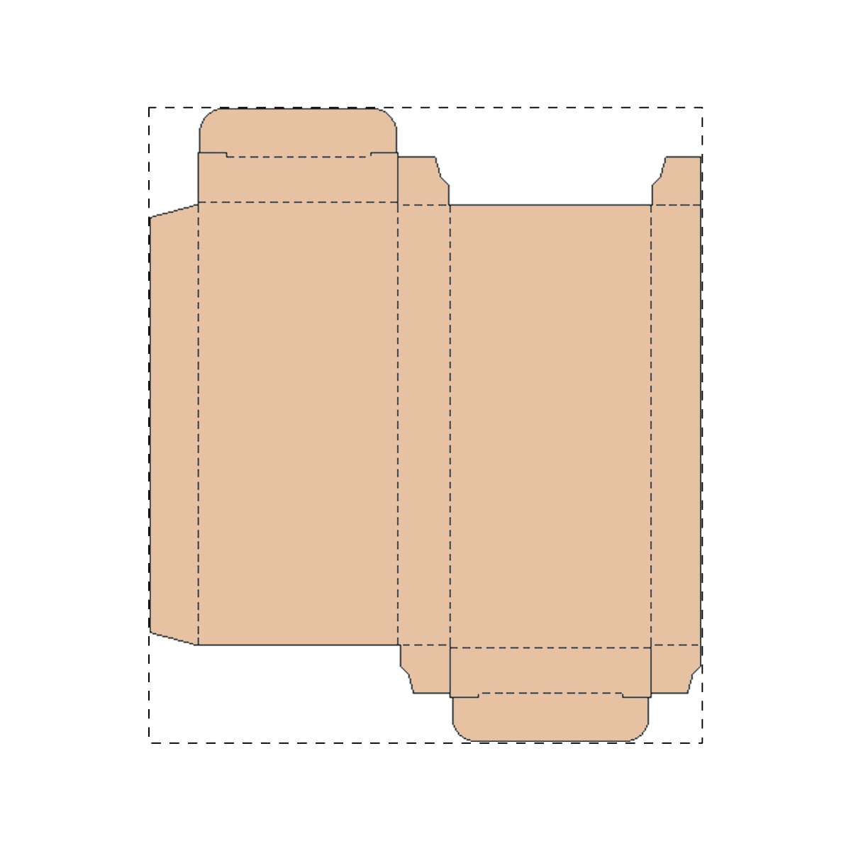 Maßgefertigter Kraft-Karton (138 x 158 mm)
