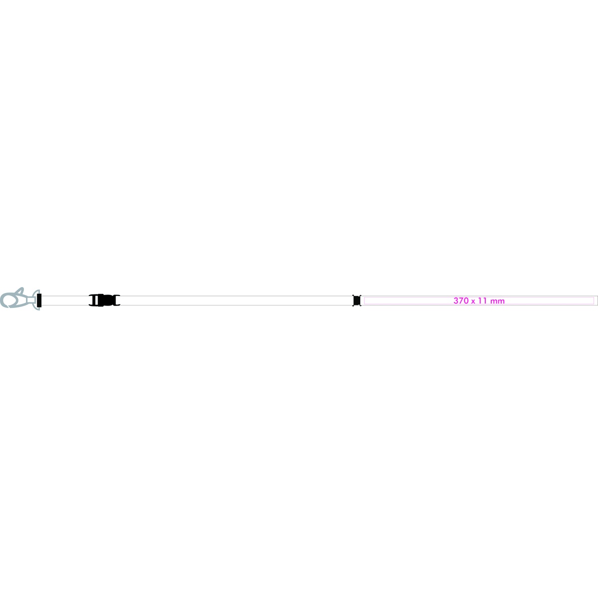 rechts (37 x 1,1 cm)
