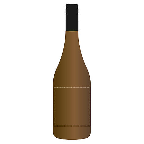 Flasche-Vorderseite (8 x 8 cm)