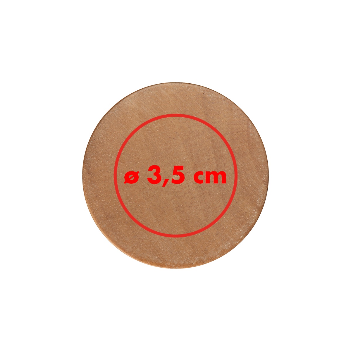 Auf dem Deckel (ø 3,5 cm)