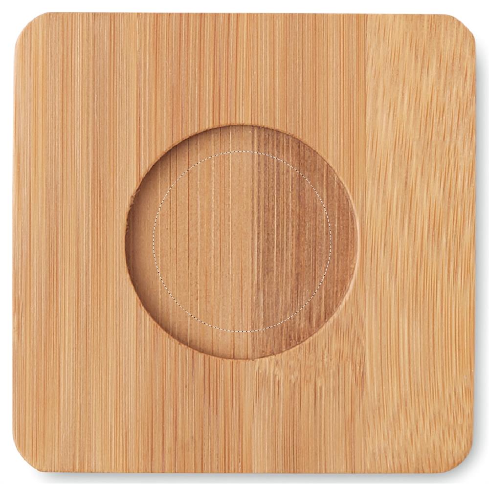 Untersetzer 1 mittig (3,5 x 3,5 cm)