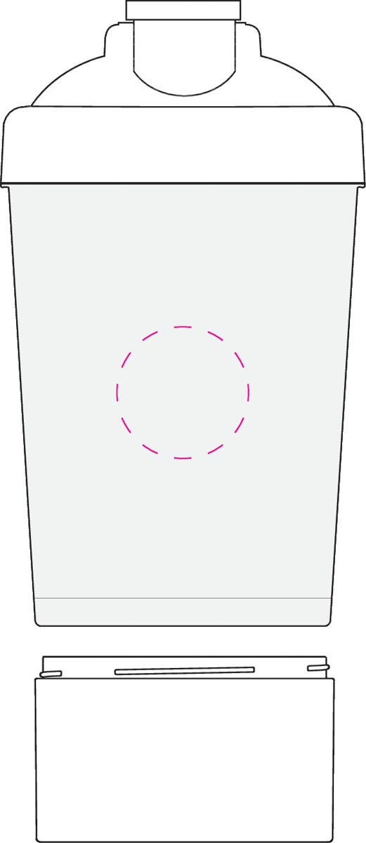 mittig gegenü. Skala (Ø 3,5 cm)
