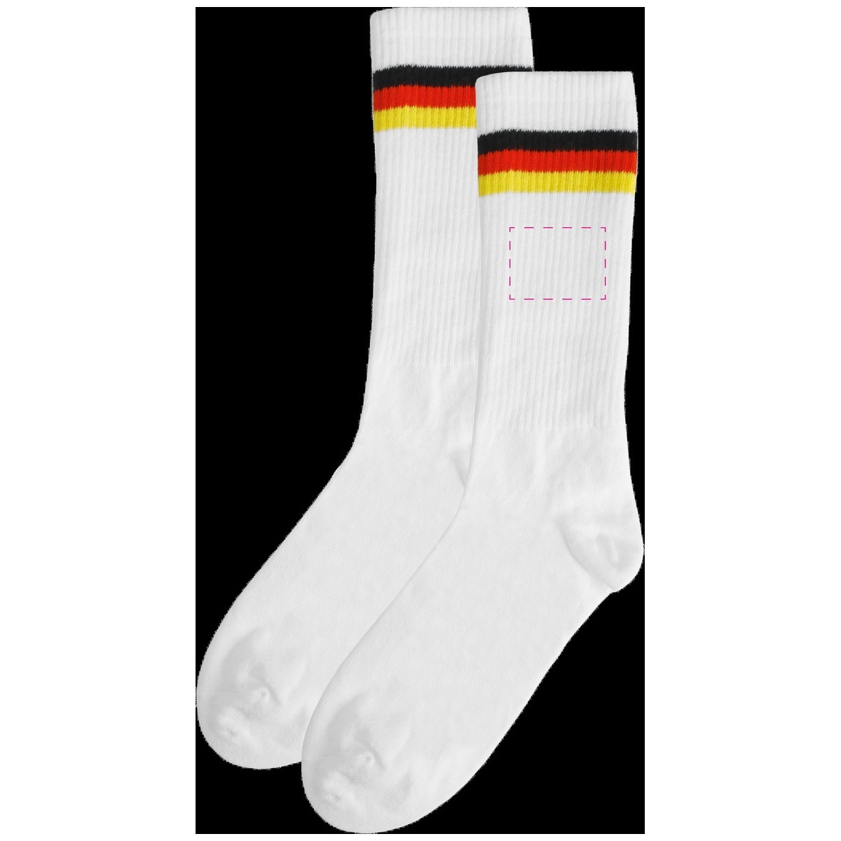 mittig unter Bund (30 x 40 mm)
