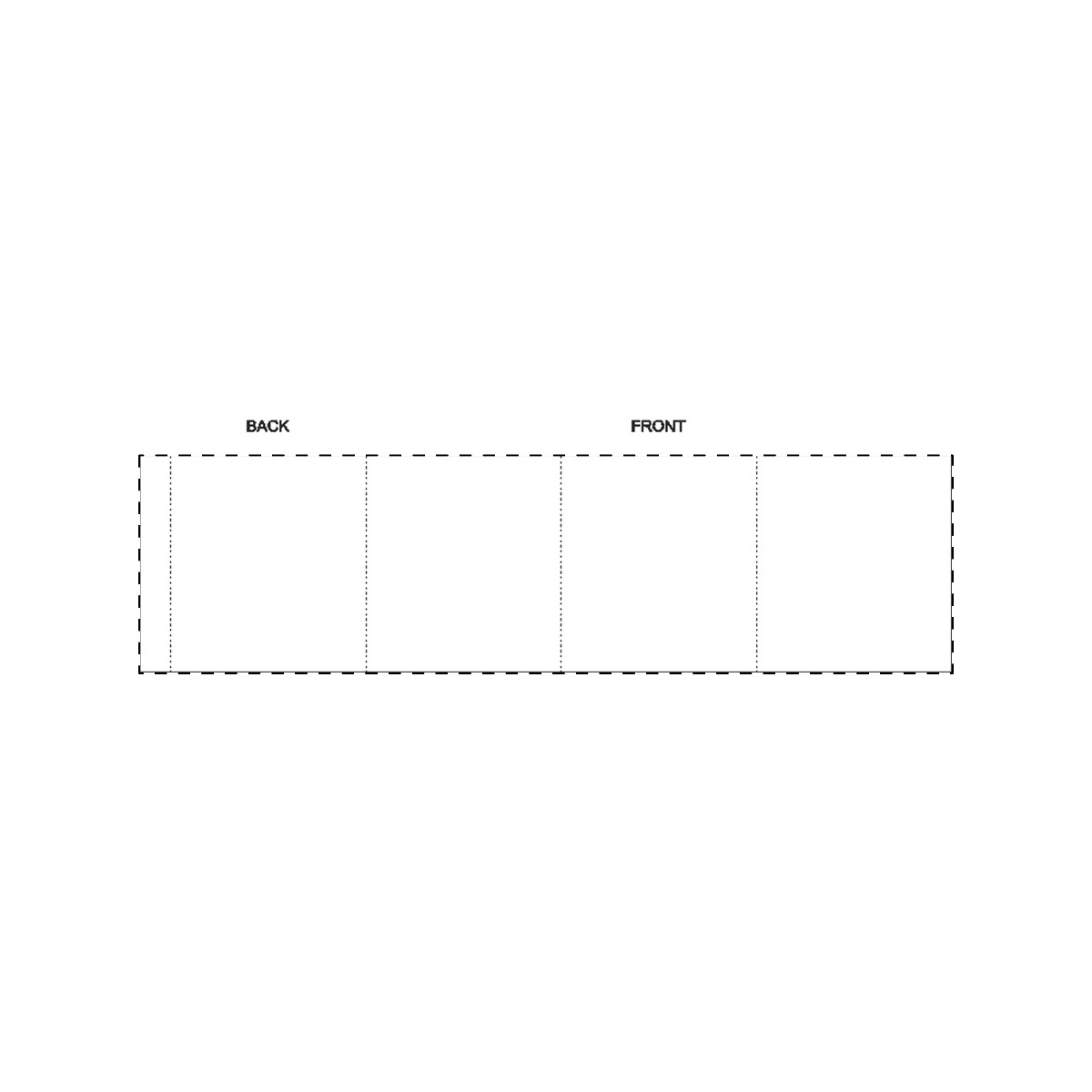 Maßgefertigte Papierbanderole (274 x 76 mm)