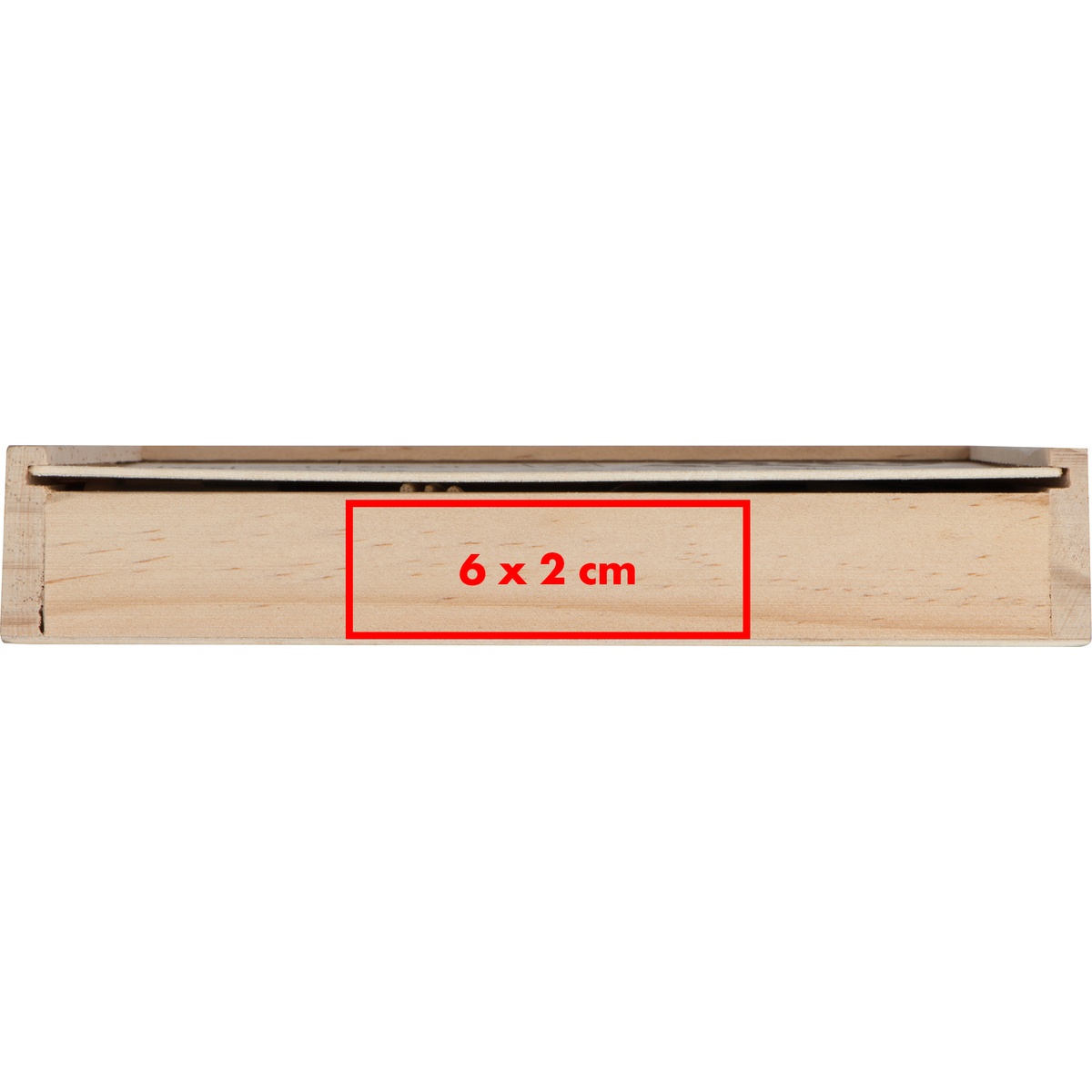 Auf einer Seite (6 x 2 cm)