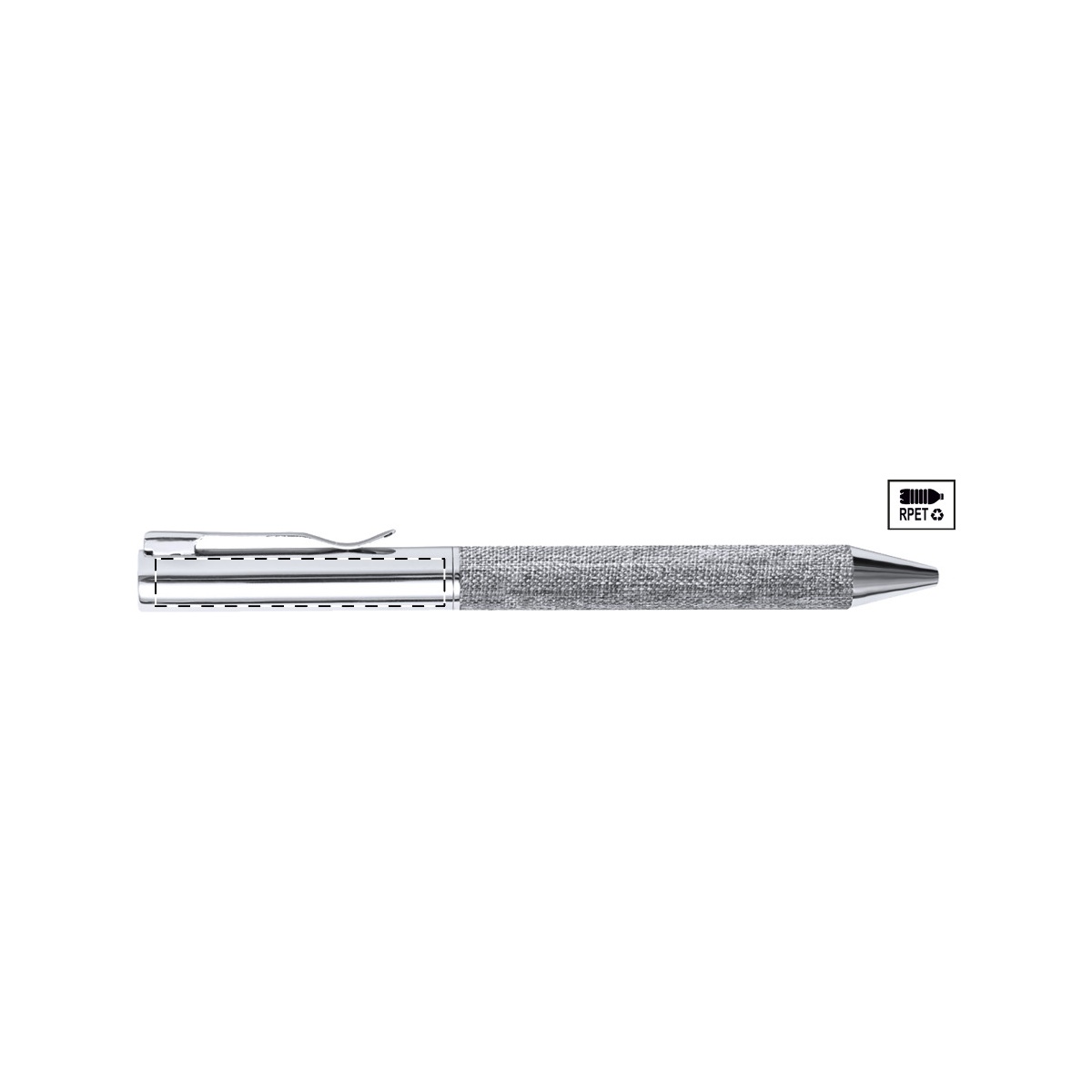 Kugelschreiber - links vom Clip (40 x 6 mm)
