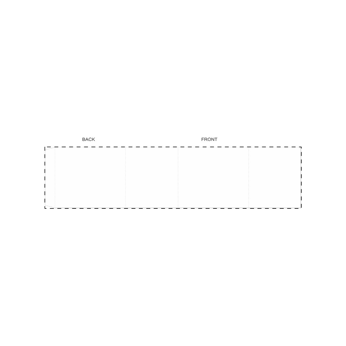 Maßgefertigte Papierbanderole (421 x 100 mm)