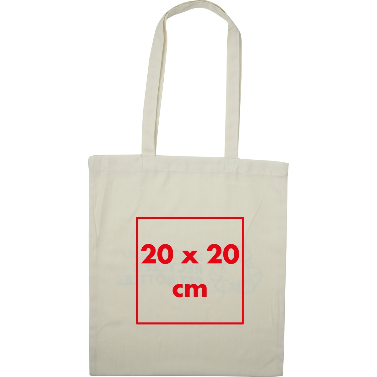 Auf die Tasche/Beutel (20 x 20 cm)