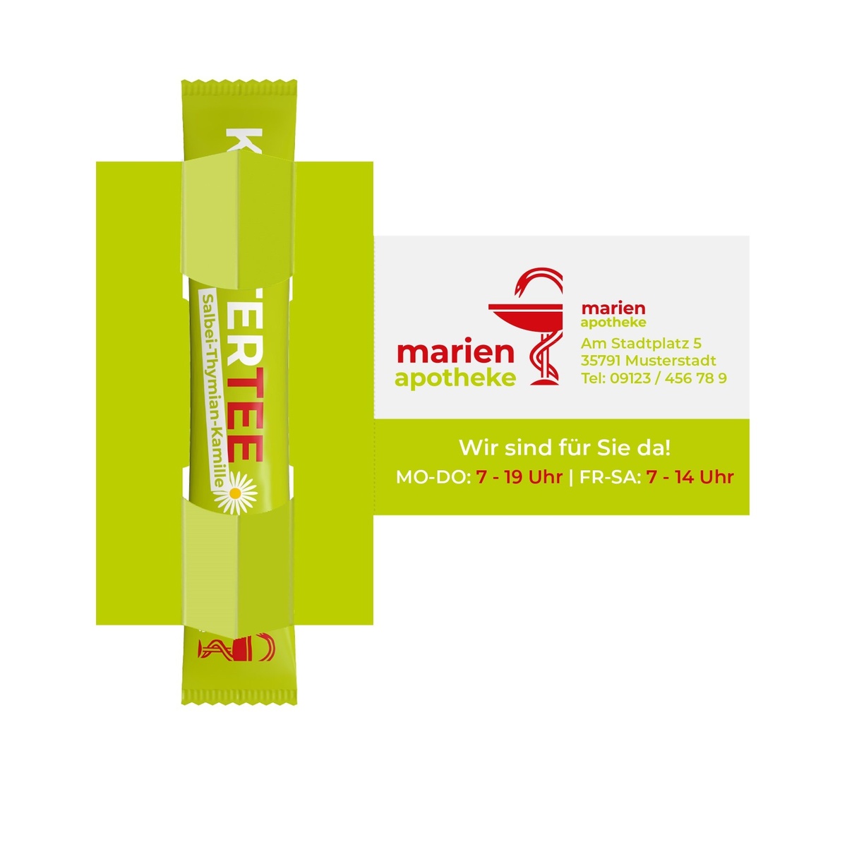 Karte beidseitig und Stick  ( 14,8 x 10,5 cm )