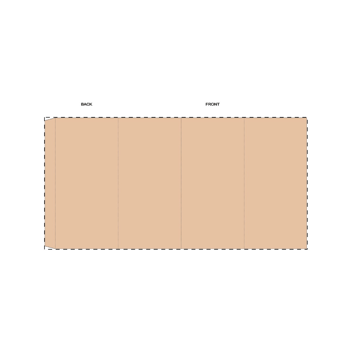 Maßgefertigte Kraft-Papierbanderole (401 x 200 mm)