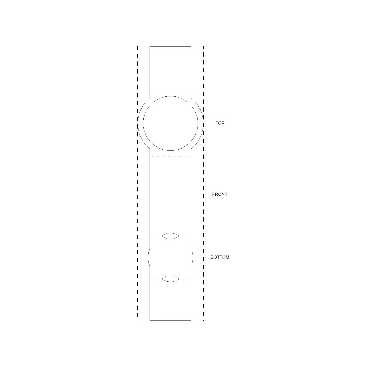Maßgefertigte Papierbanderole (95 x 397 mm)
