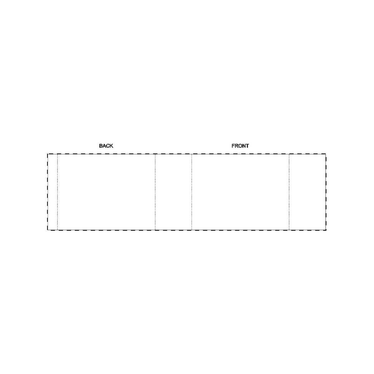 Maßgefertigte Papierbanderole (288 x 83 mm)