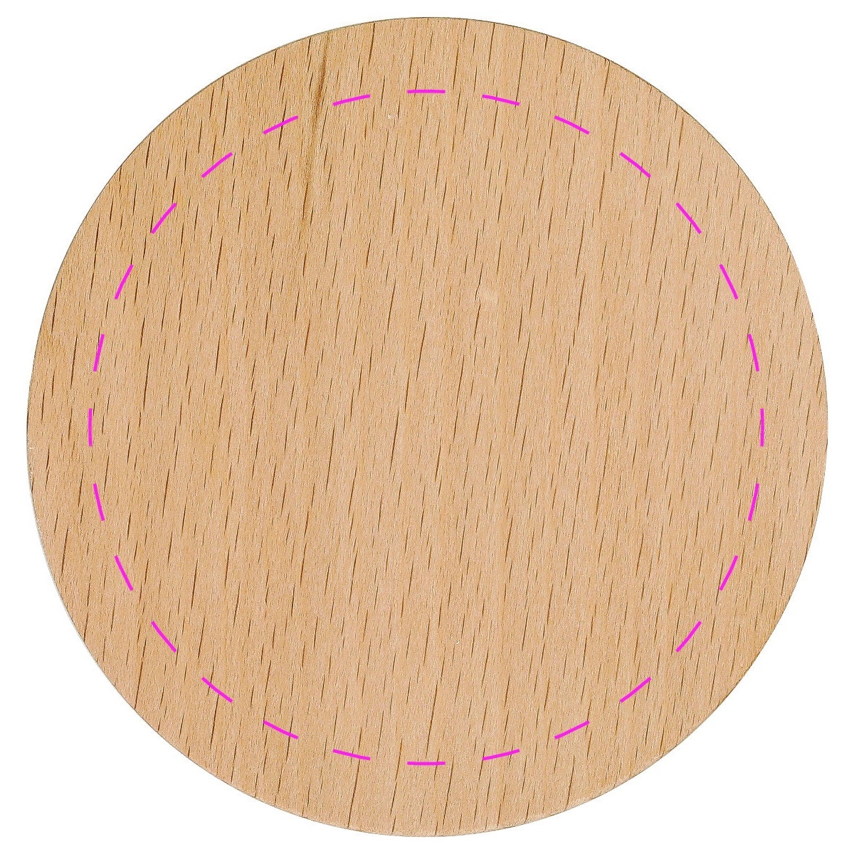 mittig (Ø 80 mm)