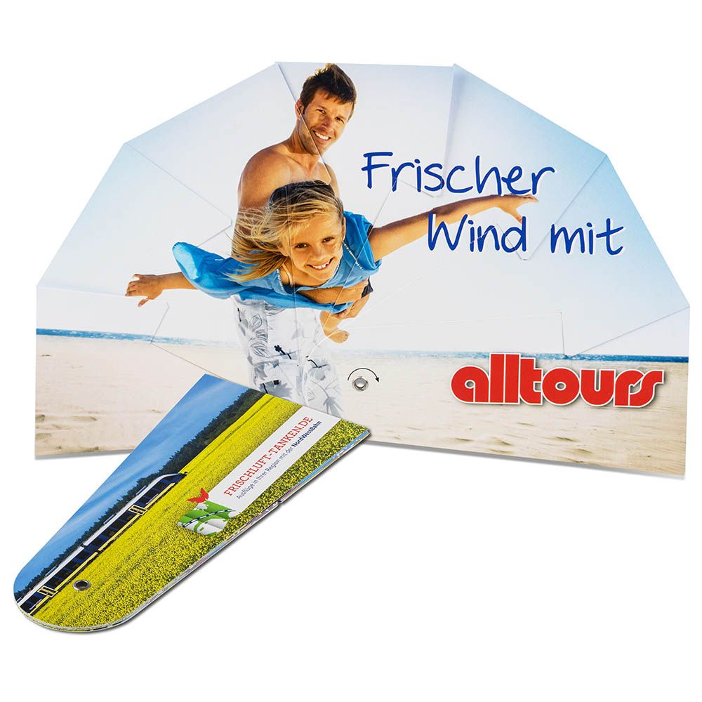 auf Fächer (28,0 x 16,5 cm (beidseitig))