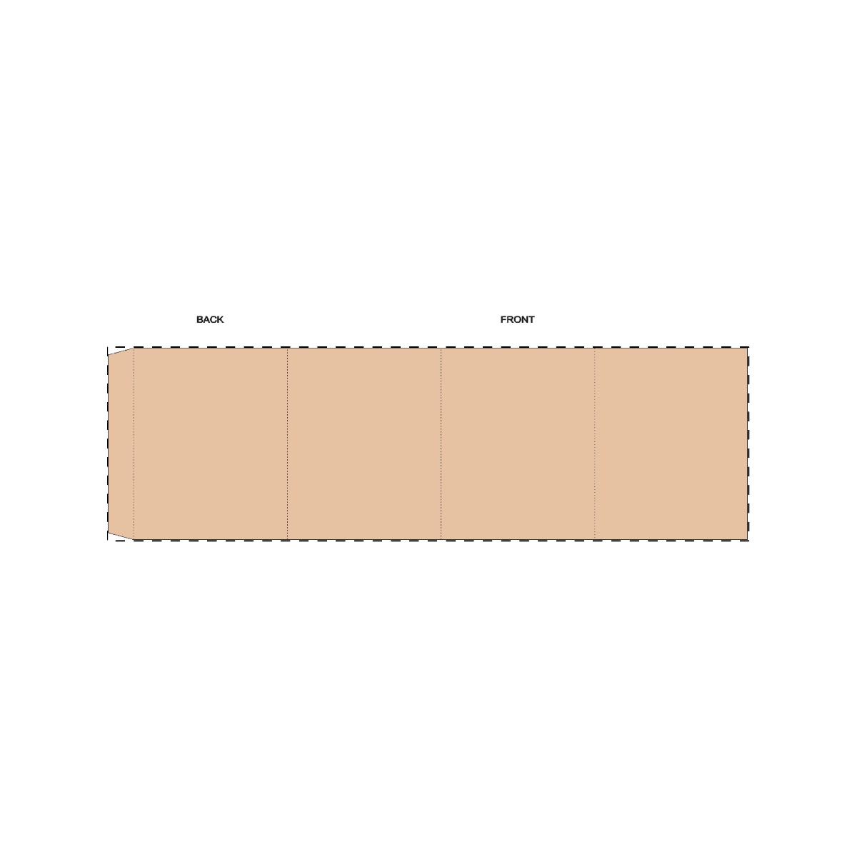 Maßgefertigte Kraft-Papierbanderole (401 x 120 mm)