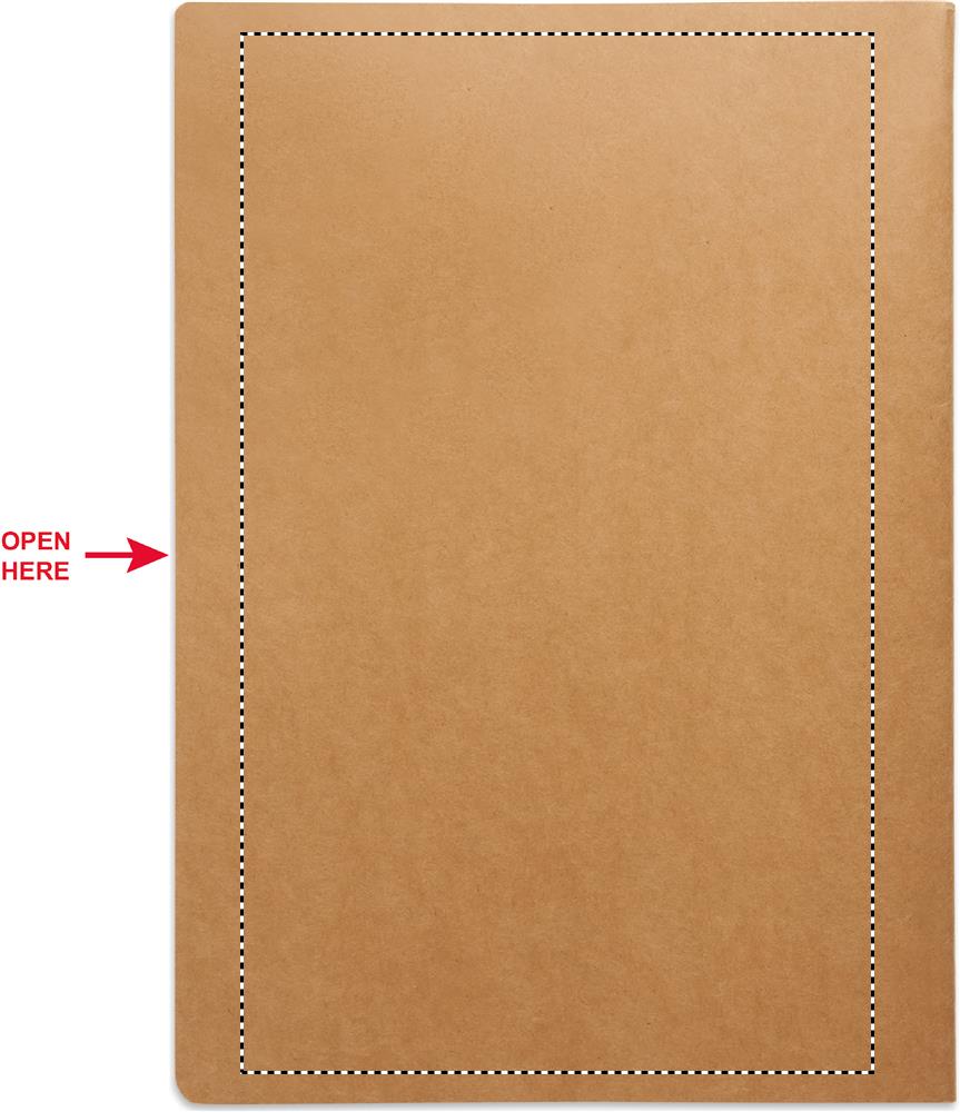 Notizbuch Rückseite (28 x 17 cm)